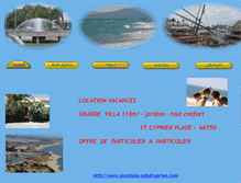 Tablet Screenshot of locations-saintcyprien.com